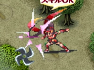 忍神の忍者サキのドット絵