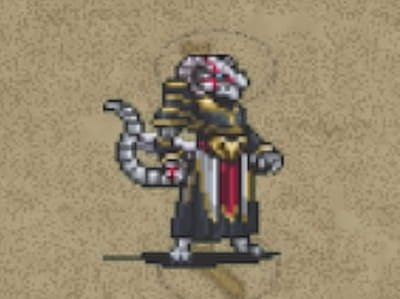 上級竜兵の帝国竜人サーベインのドット絵