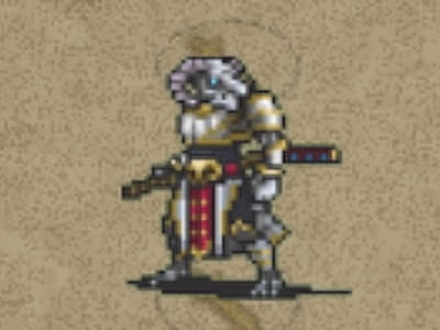 超級竜兵の帝国竜人サーベインのドット絵