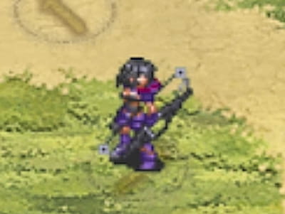 アーチャーの漆黒の射手リタのドット絵