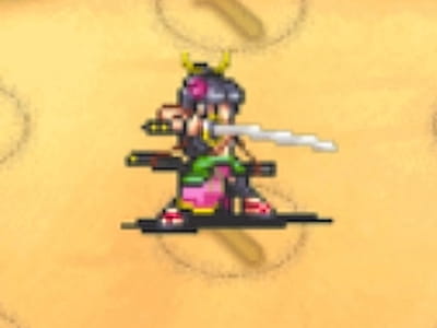 サムライマスターの流浪の武芸者チズルのドット絵