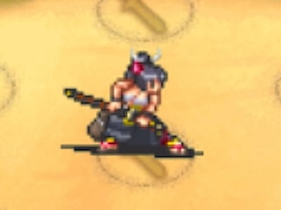 ショーグンの流浪の武芸者チズルのドット絵