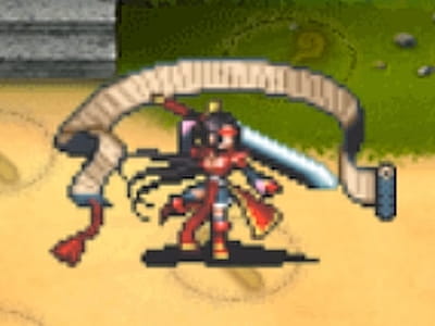 武人軍師の亡国の将シュウカのドット絵