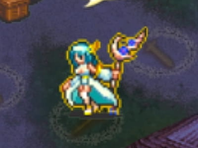 ヒーラーの至宝の使い手リアナのドット絵
