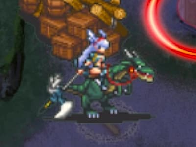 ドラゴンライダーの竜騎士ルシルのドット絵