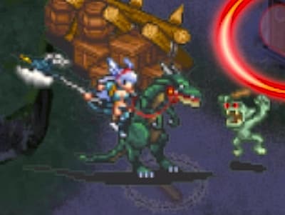 ドラゴンライダーの竜騎士ルシルのドット絵