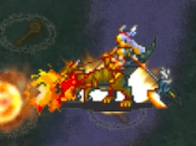 ドラゴンライダーの竜騎士ルシルのドット絵