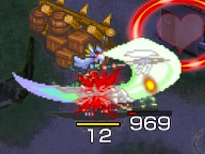 ドラゴンナイトの竜騎士ルシルのドット絵