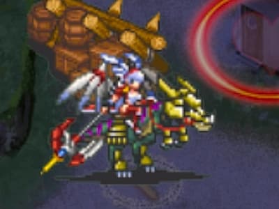 ドラゴンロードの竜騎士ルシルのドット絵