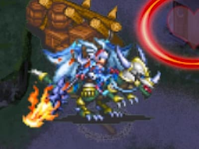 ドラゴンマスターの竜騎士ルシルのドット絵