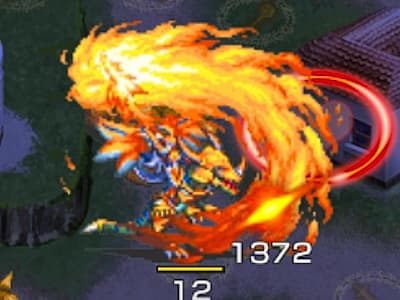 ドラゴンマスターの竜騎士ルシルのドット絵