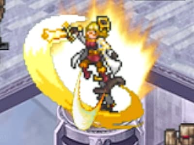 白衣の錬金術師コリンの覚醒スキル中ドット絵