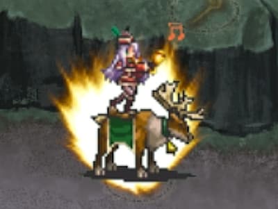 ボウライダーチーフの聖夜の弓騎兵サラサのドット絵