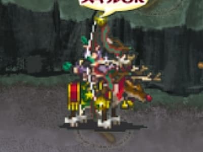 ボウライダーエリートの聖夜の弓騎兵サラサのドット絵