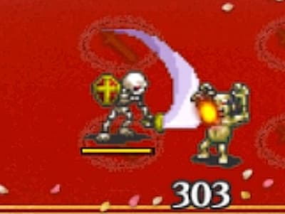 ネクロマンサーの反魂の死霊術師メトゥスのソードスケルトントークンのドット絵