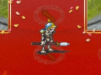 ヘルネクロマンサーの反魂の死霊術師メトゥスのスケルトンランサートークンのドット絵