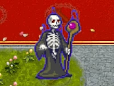 グレイヴボーンの反魂の死霊術師メトゥスのリッチトークンのドット絵