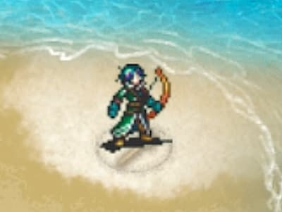 アーチャーの冒険者オスカーのドット絵