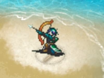 アーチャーの冒険者オスカーのドット絵