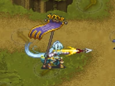 後衛戦術家のオークの軍師イリオスのドット絵