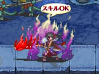 妖怪剣客ぬらりひょんのぬらりひょんの娘シノのドット絵
