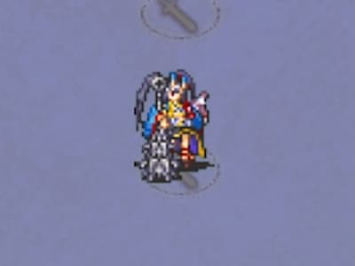 鬼の蒼角の鬼娘リンドウのドット絵