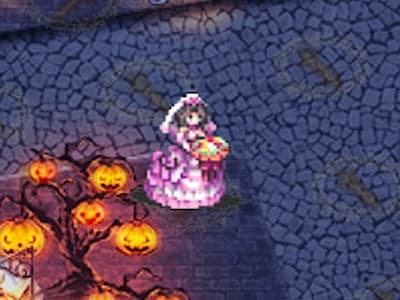 サモナーの花嫁姿の召喚士ファルネのドット絵