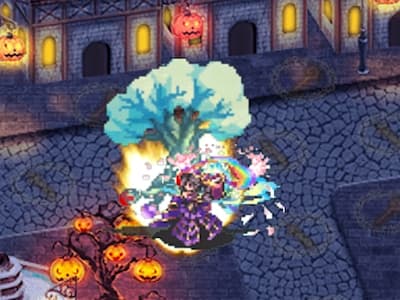サモンマスターの花嫁姿の召喚士ファルネのドット絵