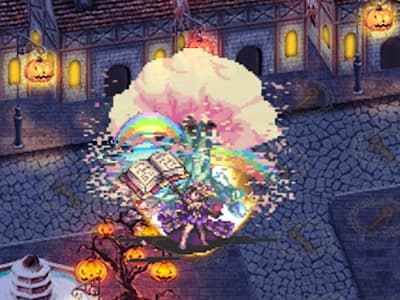 サモンマスターの花嫁姿の召喚士ファルネのドット絵