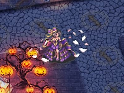 グランドサモナーの花嫁姿の召喚士ファルネのドット絵