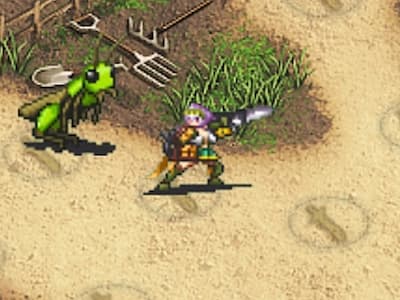 サッパーチーフの技工兵マインのドット絵