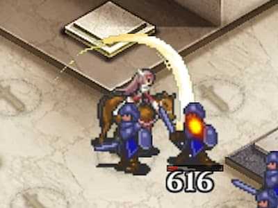 ワルキューレの槍騎兵エレインのドット絵