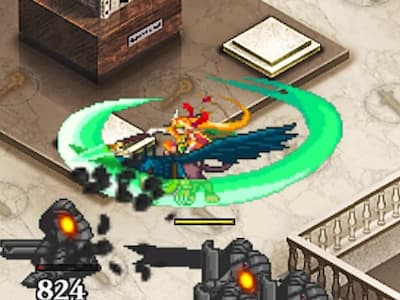 グリフィンナイトの鷲獅騎兵クゥイルのドット絵