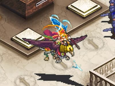 グリュプスロードの鷲獅騎兵クゥイルのドット絵
