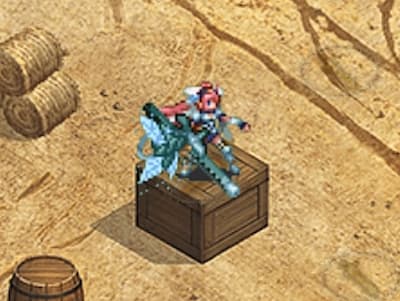 モンスターバスターの滅蟲の狙撃手エイルの配置ドット絵