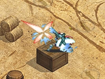 モンスターバスターの滅蟲の狙撃手エイルの配置ドット絵