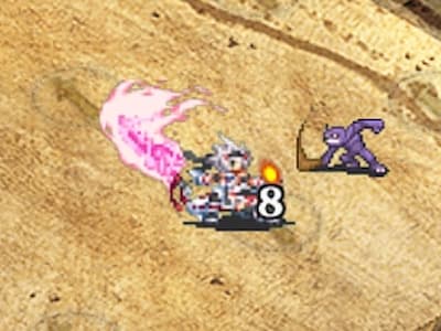 イビルクイーンの狼剣の魔姫ピリカの配置ドット絵
