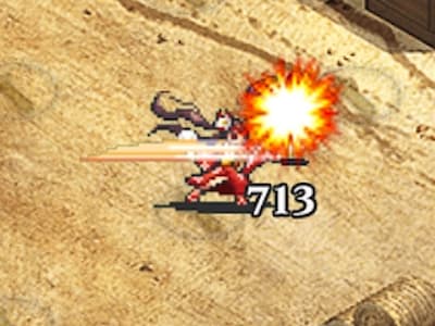 モンクの浴衣の見返り拳士マオの配置ドット絵