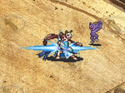 拳王の浴衣の見返り拳士マオの配置ドット絵