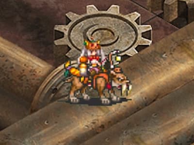 ボウライダーの仮装の弓騎兵ルナールの配置ドット絵