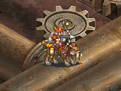 ボウライダーの仮装の弓騎兵ルナールの配置ドット絵