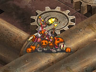 ボウライダーエリートの仮装の弓騎兵ルナールの配置ドット絵