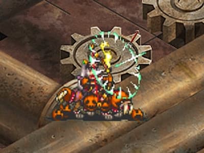 ボウライダーエリートの仮装の弓騎兵ルナールの配置ドット絵