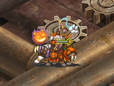 ボウストームキャバリアの仮装の弓騎兵ルナールの配置ドット絵