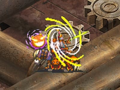 ボウストームキャバリアの仮装の弓騎兵ルナールの配置ドット絵