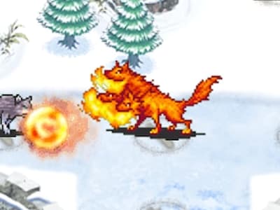 魔獣使いの湯上り魔物使いシュシュの魔獣ケルベロストークンの配置ドット絵