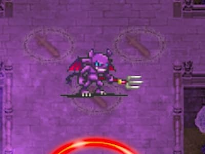 デモンサモナーの迷子の悪魔召喚士アイラのインプトークンの配置ドット絵