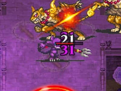 デモンサモナーの迷子の悪魔召喚士アイラのインプトークンの配置ドット絵