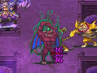 デモンマスターの迷子の悪魔召喚士アイラのデーモントークンの配置ドット絵