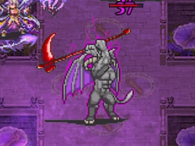 デモンルーラーの迷子の悪魔召喚士アイラのアークデーモントークンの配置ドット絵